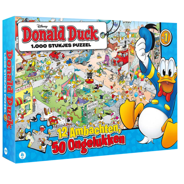 Donald Duck 12 ambachten 50 ongelukken puzzel