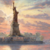 Statue of Liberty in the twilight 1000 stukjes Puzzel