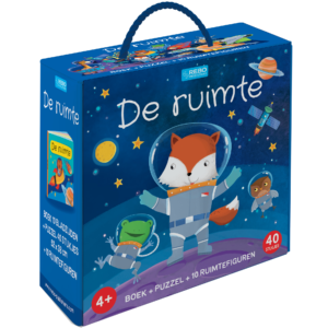 De Ruimte Boek + Puzzel incl 10 ruimtefiguren