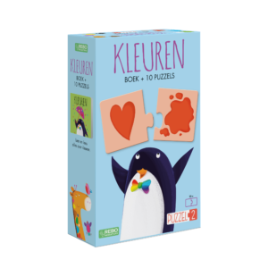 Kleuren leren puzzel en boek