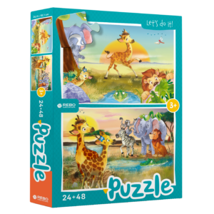 Kleine Giraffe Kinderpuzzel 24 + 48 stukjes