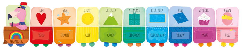 Vormen en Kleuren - Boek + Puzzeltrein
