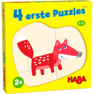 4 eerste puzzels in het bos