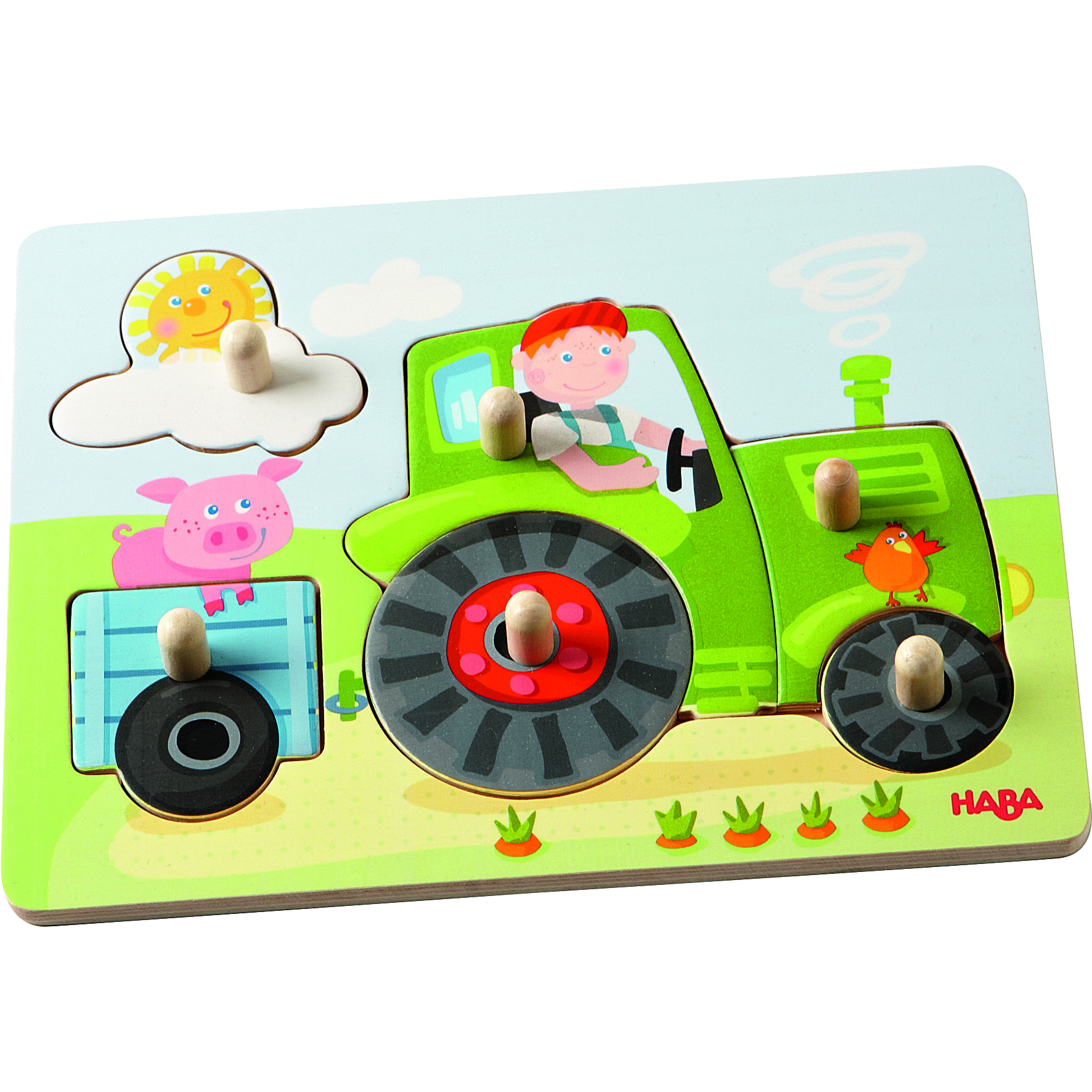 Inlegpuzzel Peters Boerderij Houten inlegpuzzel Peter's Boerderij